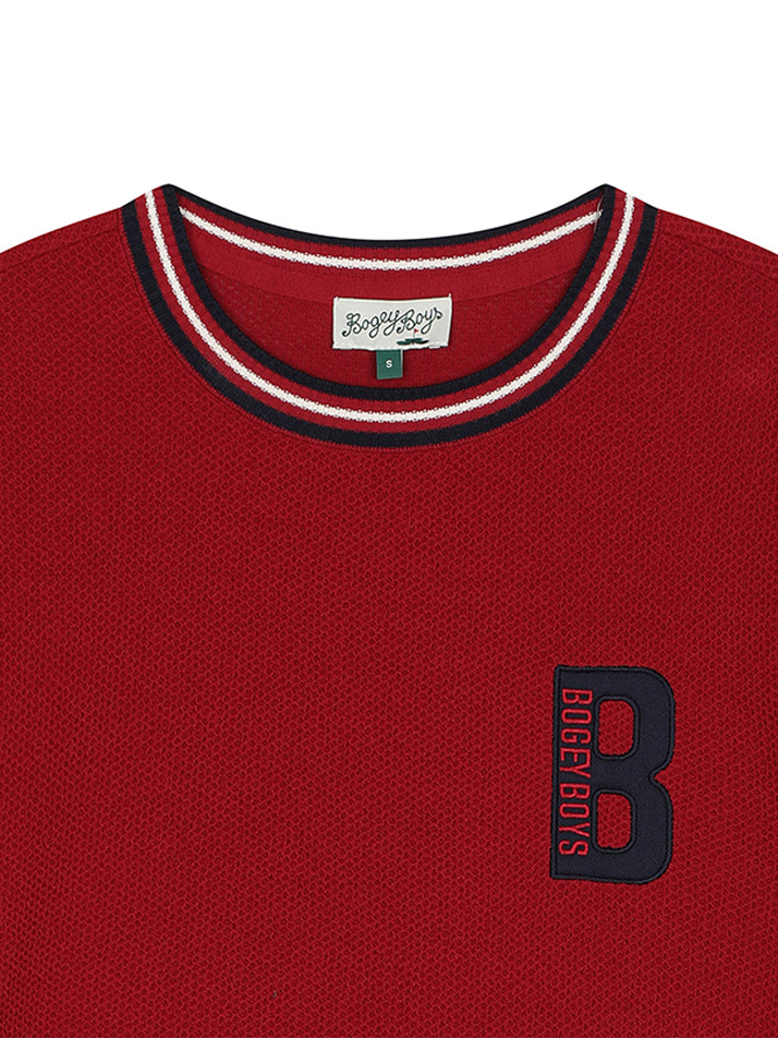 BB PLAY B UNISEX SHORT SLEEVE KNIT_RED