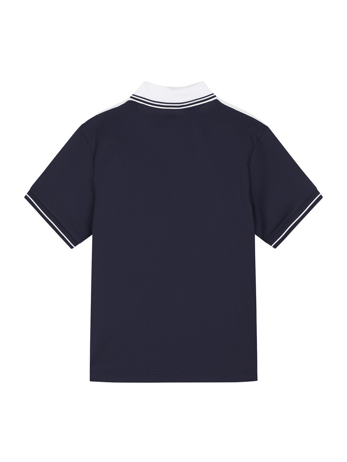 BB ACTIVE LINNING UNISEX POLO T-SHIRT_NAVY