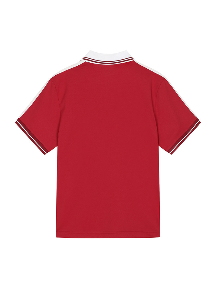 BB ACTIVE LINNING UNISEX POLO T-SHIRT_RED