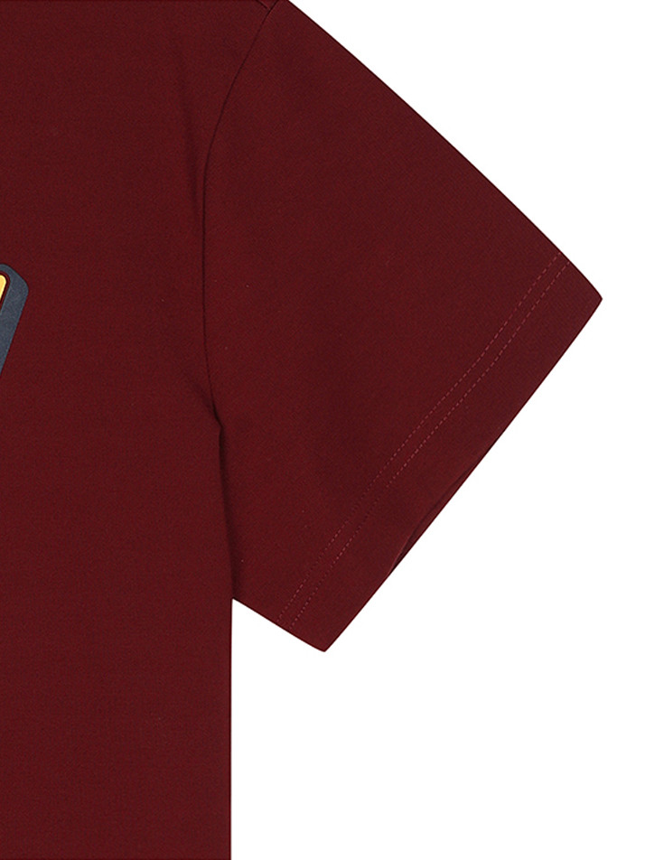 BB PREPPY ROUND UNISEX T-SHIRT_WINE