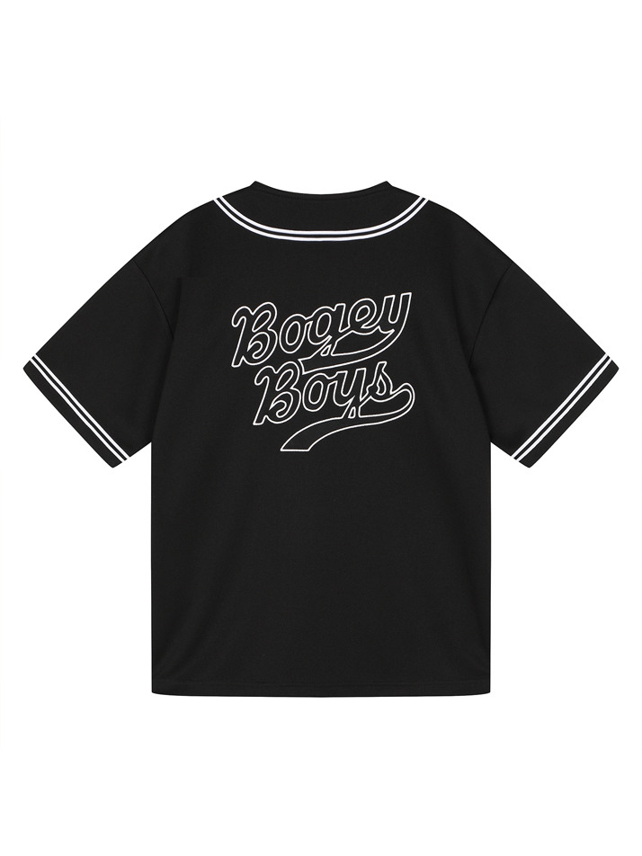 BB UNISEX BASEBALL UNIFORM SHIRTS_BLACK