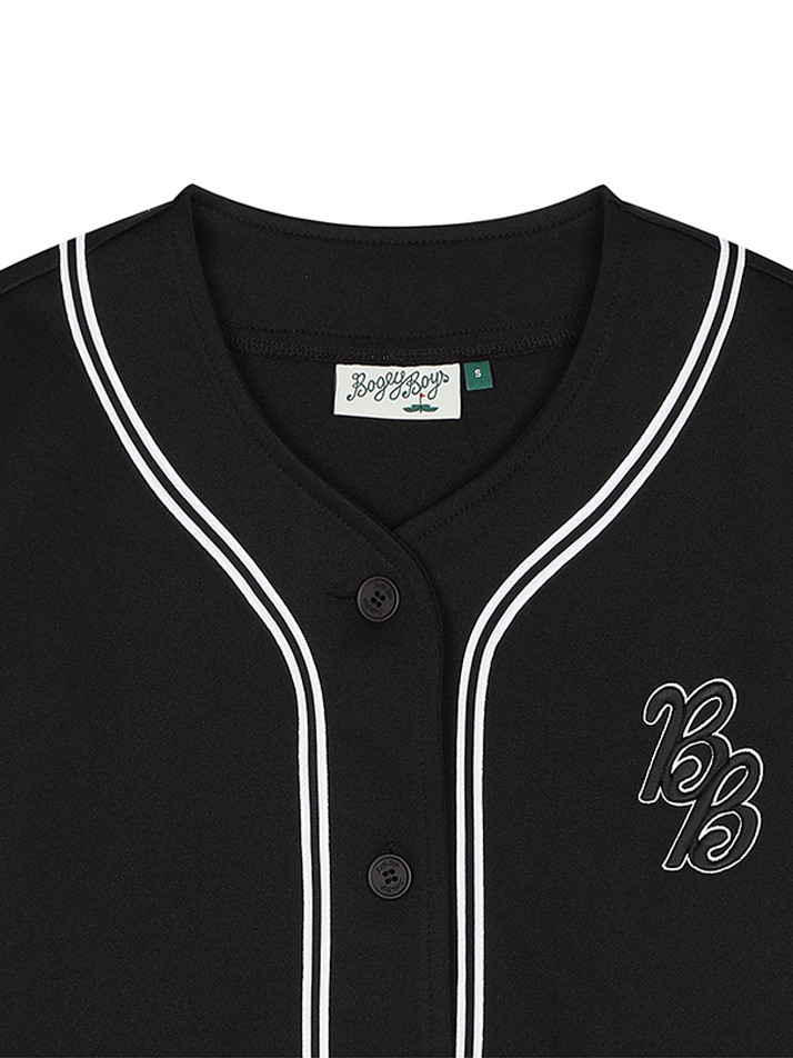 BB UNISEX BASEBALL UNIFORM SHIRTS_BLACK