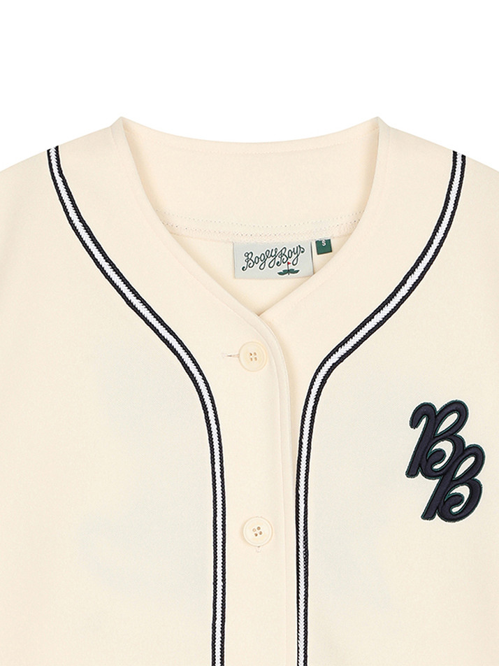 BB UNISEX BASEBALL UNIFORM SHIRTS_IVORY