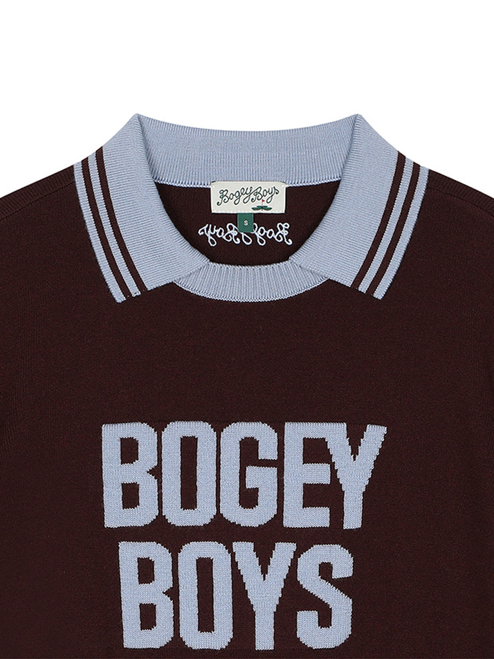 BB PREPPY UNISEX WOOL KNIT_BROWN