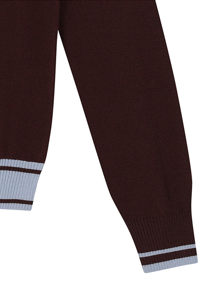 BB PREPPY UNISEX WOOL KNIT_BROWN