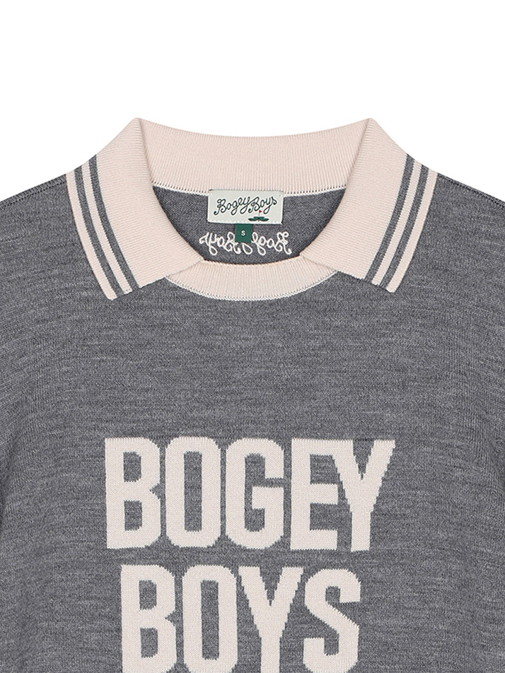 BB PREPPY UNISEX WOOL KNIT_GREY