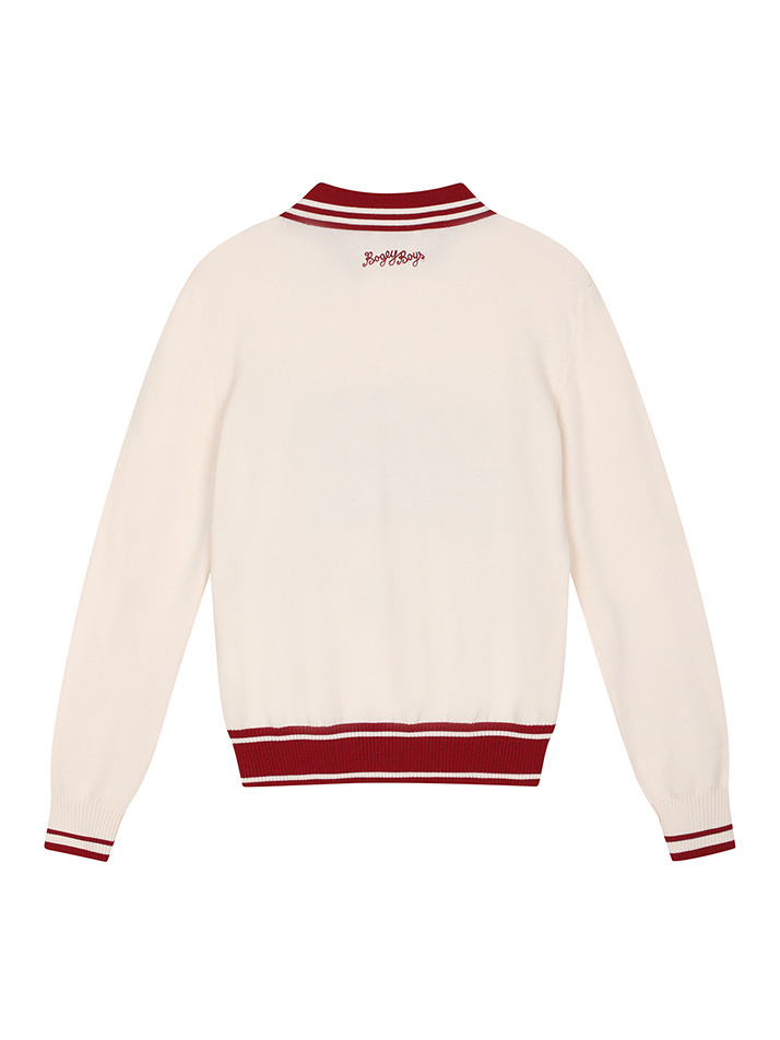 BB PREPPY UNISEX WOOL KNIT_IVORY