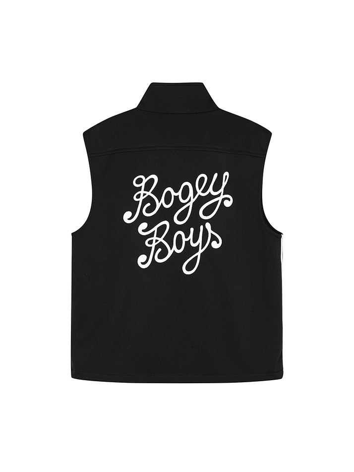 BB WOMEN BASEBALL FULL ZIP VEST_BLACK