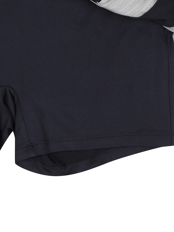 BB WOMEN SCHEME PLEATS SKIRT_NAVY