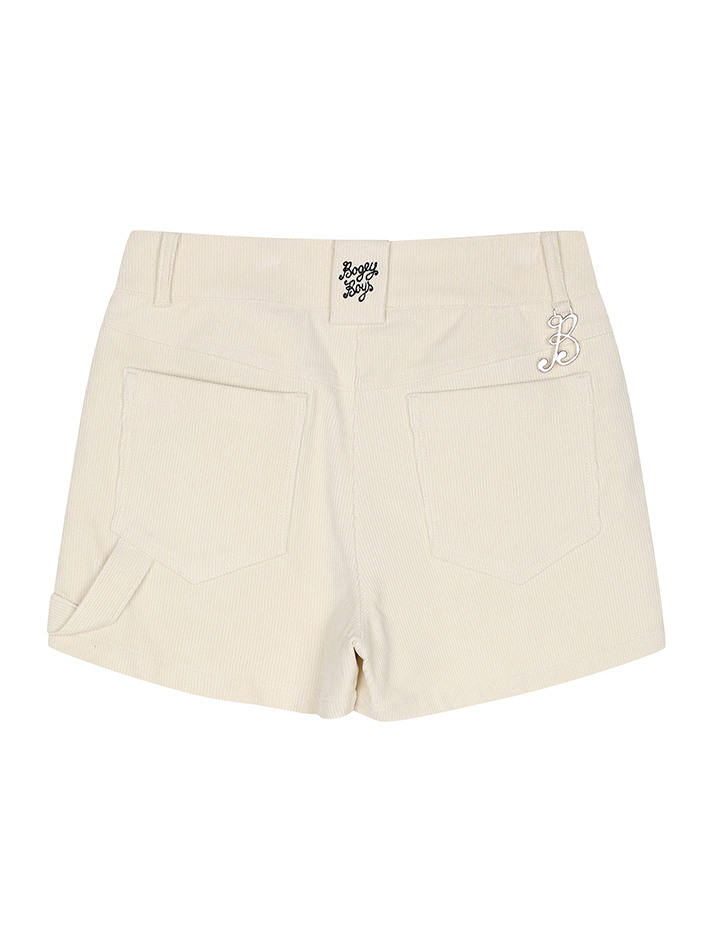 BB LEGACY FIT WOMEN CODUROY SHORTS_IVORY