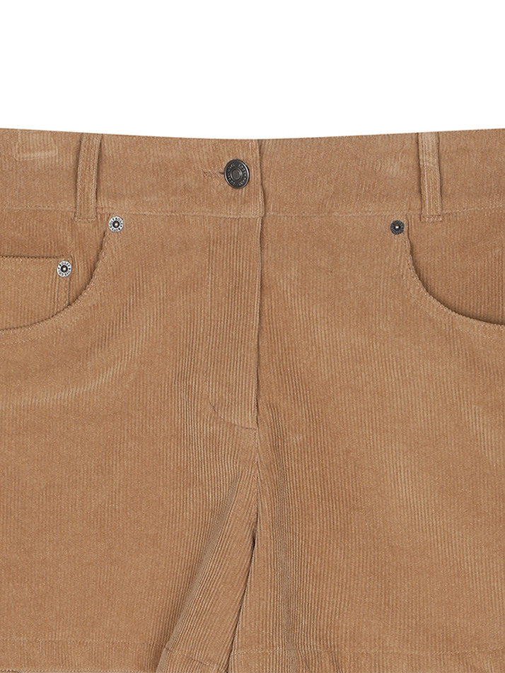 BB LEGACY FIT WOMEN CODUROY SHORTS_BEIGE