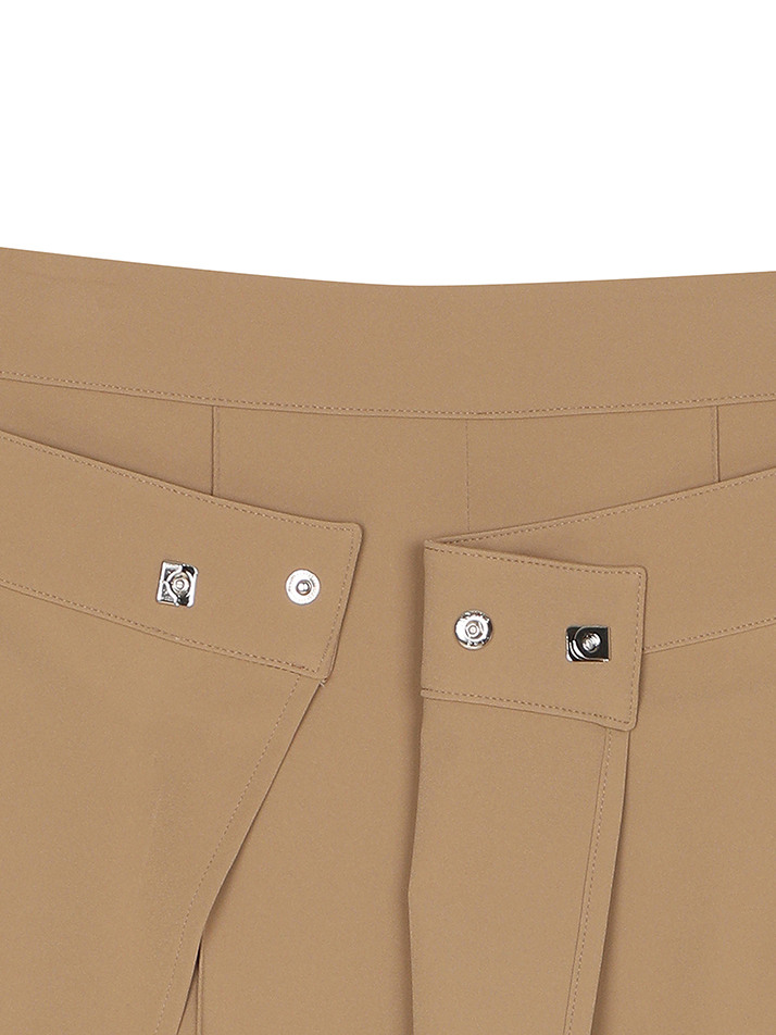 BB WOMEN SKIRT LAYERED PANTS_BEIGE