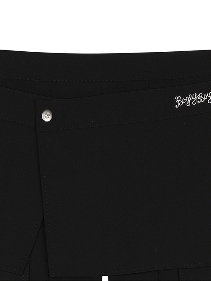 BB WOMEN SKIRT LAYERED PANTS_BLACK
