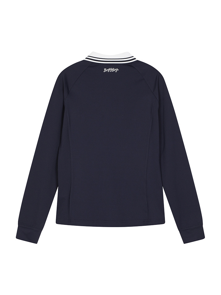 BB ACTIVE RAGLAN WOMEN POLO T-SHIRT_NAVY