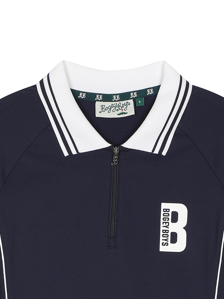 BB ACTIVE RAGLAN WOMEN POLO T-SHIRT_NAVY
