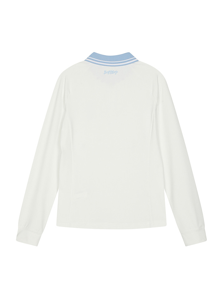 BB ACTIVE RAGLAN WOMEN POLO T-SHIRT_WHITE