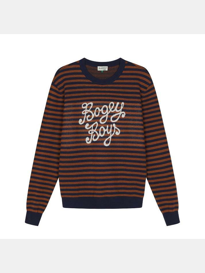BB JACQUARD MEN CASHMERE KNIT_BROWN
