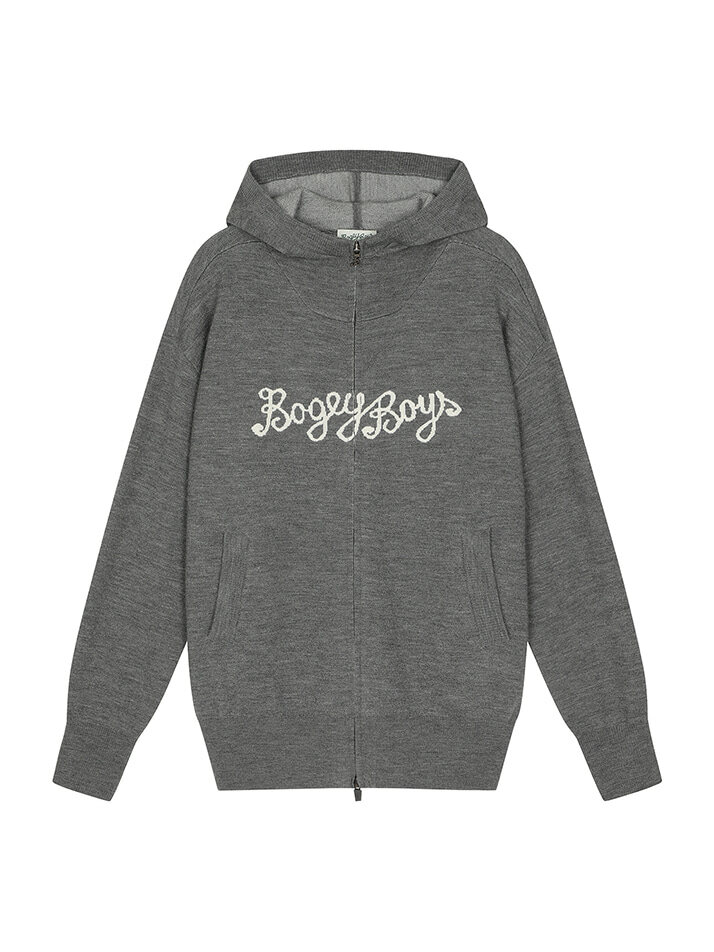BB HOODED WOMEN CASHMERE KNIT_GREY