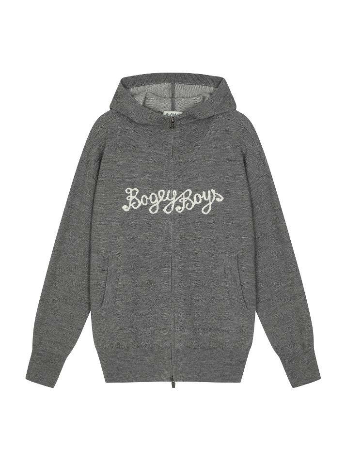 BB HOODED WOMEN CASHMERE KNIT_GREY