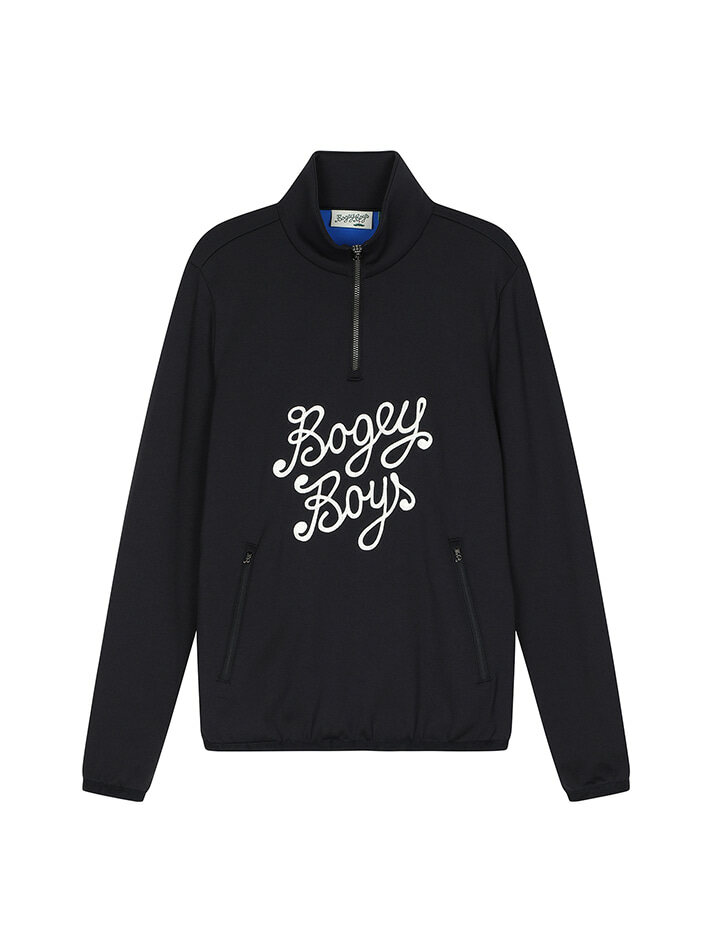 BB WOMEN ACTIVE MOCKNECK ZIP T-SHIRT_NAVY