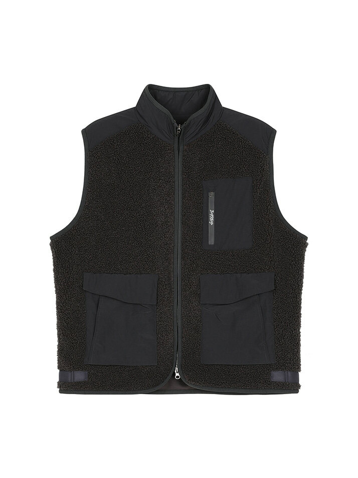 BB HERITAGE MEN TEDDY VEST_GREY