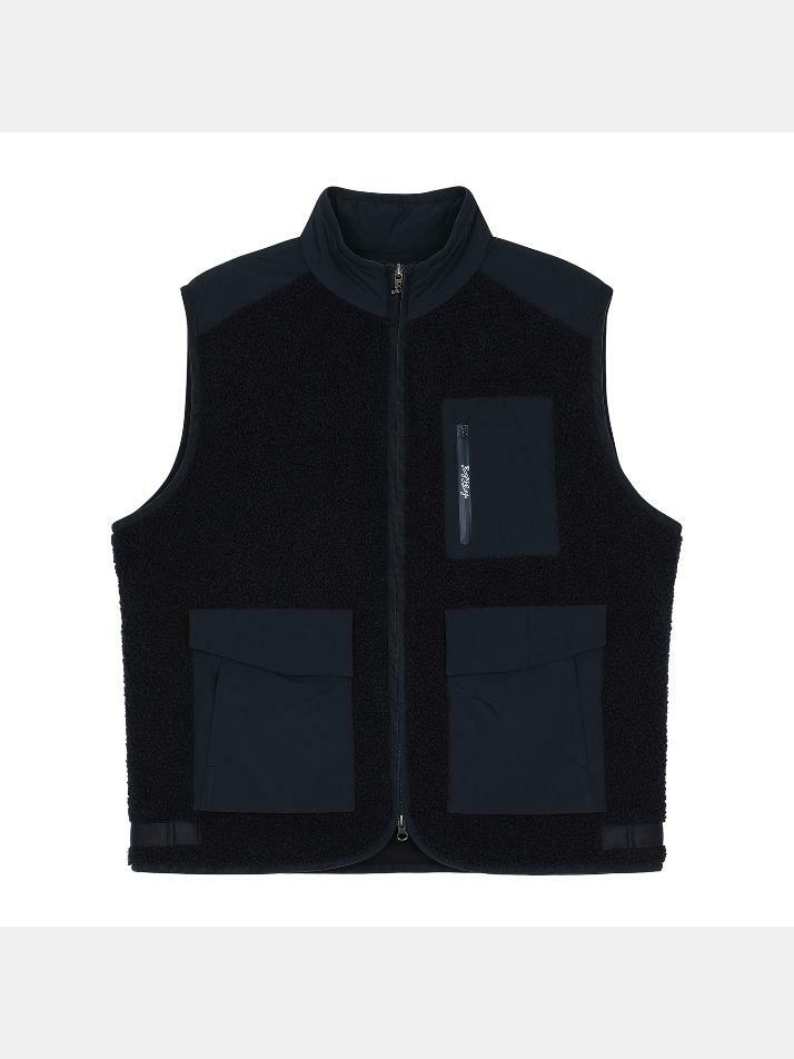 BB HERITAGE MEN TEDDY VEST_NAVY