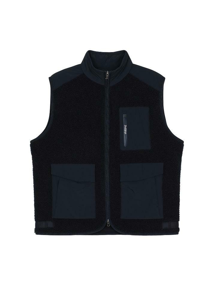 BB HERITAGE MEN TEDDY VEST_NAVY