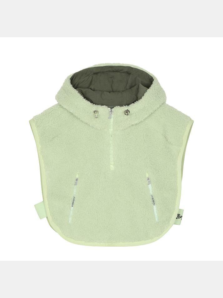 BB WARM LAYERED TEDDY ANORAK VEST_LIME