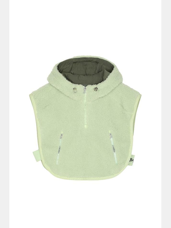 BB WARM LAYERED TEDDY ANORAK VEST_LIME