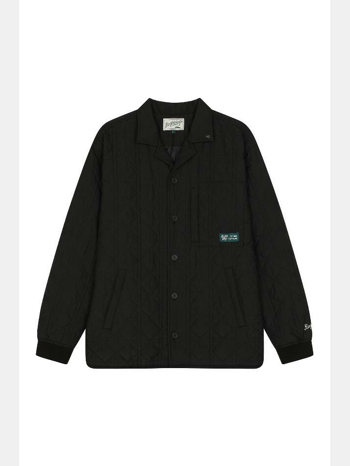 BB MEN QUILTED OVERSHIRT JUMPER_BLACK