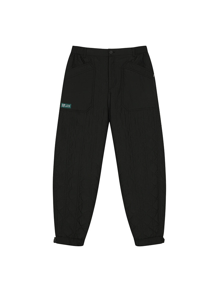 BB UTILITY MEN QUILTED BANDING PANTS_BLACK