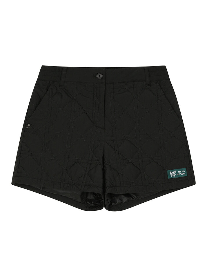 BB ACTIVE WOMEN QUILTED SHORT PANTS_BLACK