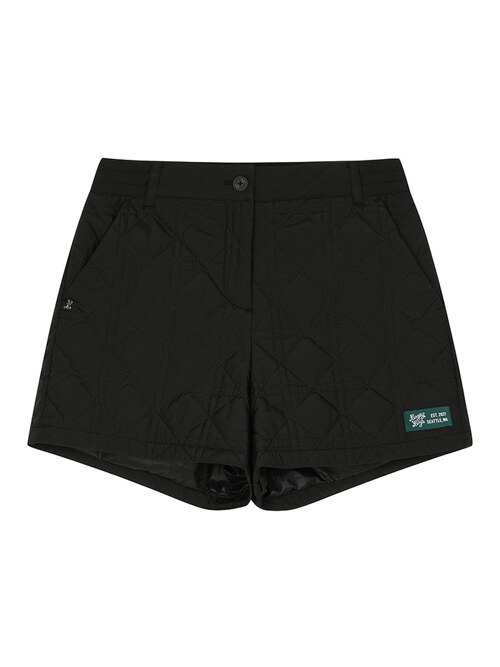BB ACTIVE WOMEN QUILTED SHORT PANTS_BLACK