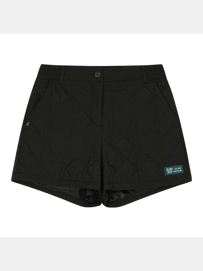 BB ACTIVE WOMEN QUILTED SHORT PANTS_BLACK