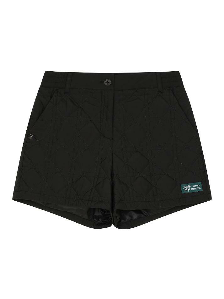 BB ACTIVE WOMEN QUILTED SHORT PANTS_BLACK