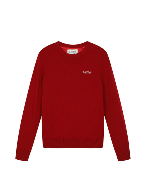 BB HERITAGE UNISEX CASHMERE KNIT_RED