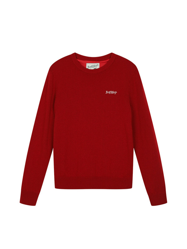 BB HERITAGE UNISEX CASHMERE KNIT_RED