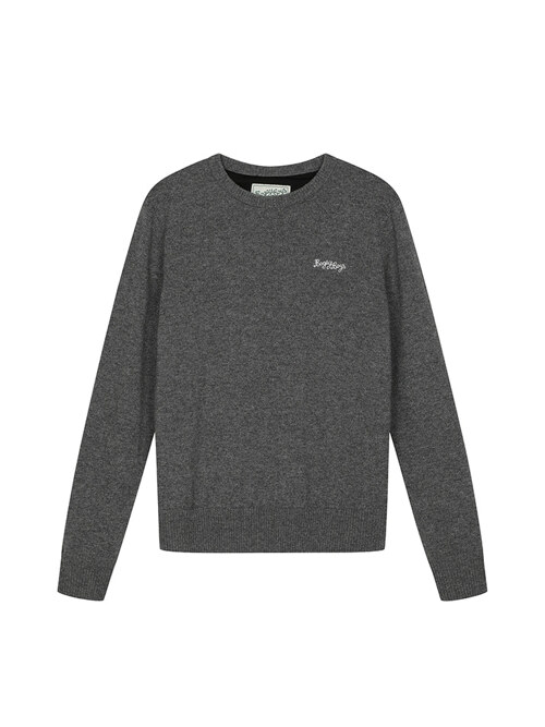 BB HERITAGE UNISEX CASHMERE KNIT_GREY