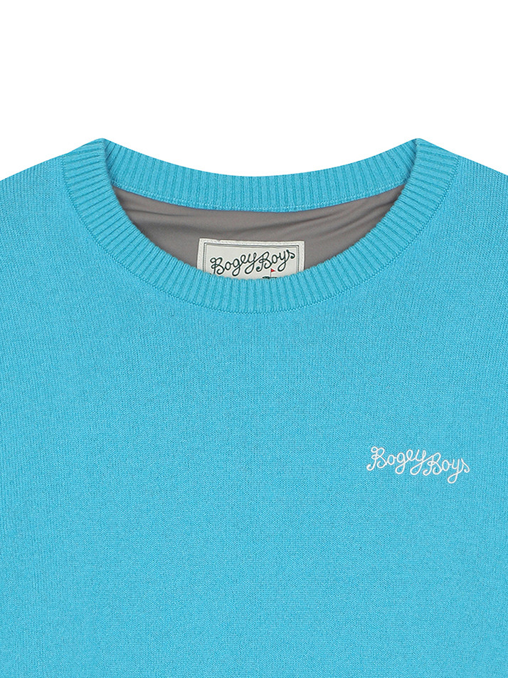 BB HERITAGE UNISEX CASHMERE KNIT_BLUE