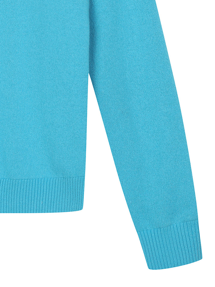 BB HERITAGE UNISEX CASHMERE KNIT_BLUE