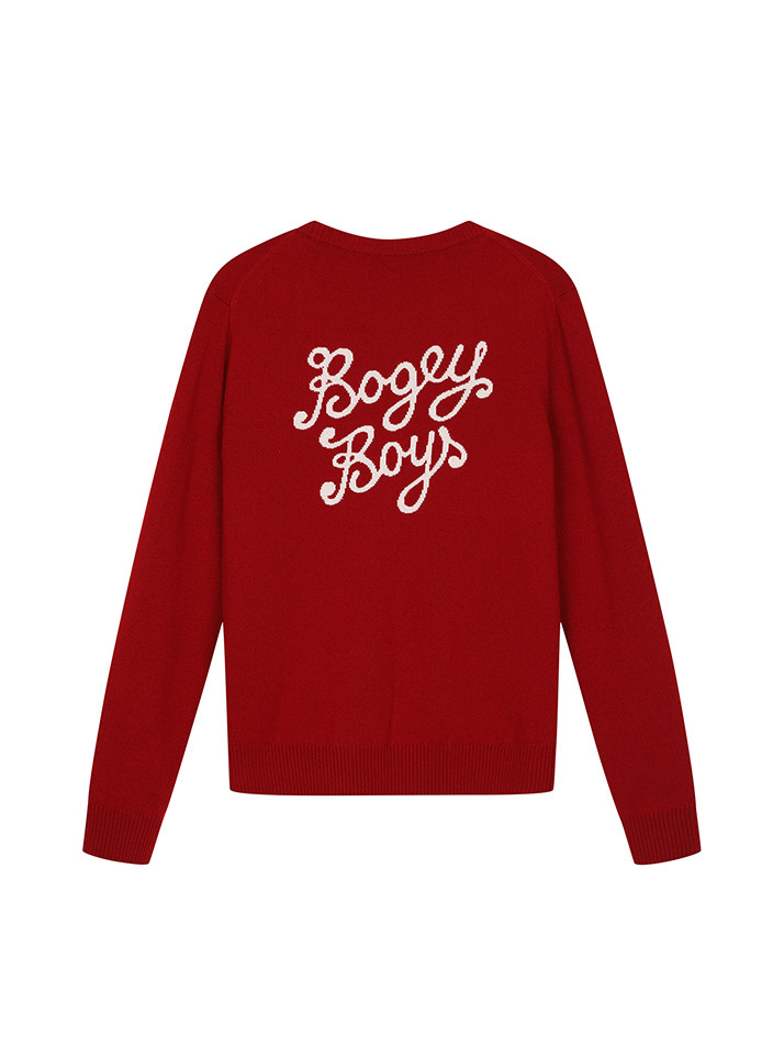 BB HERITAGE UNISEX CASHMERE KNIT_RED