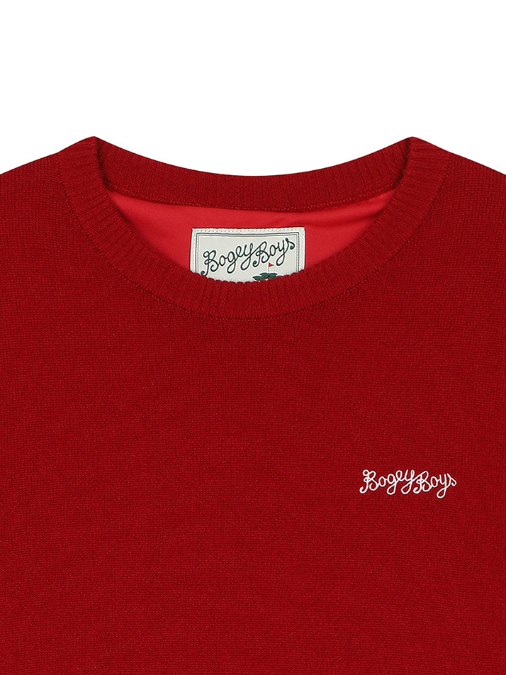BB HERITAGE UNISEX CASHMERE KNIT_RED