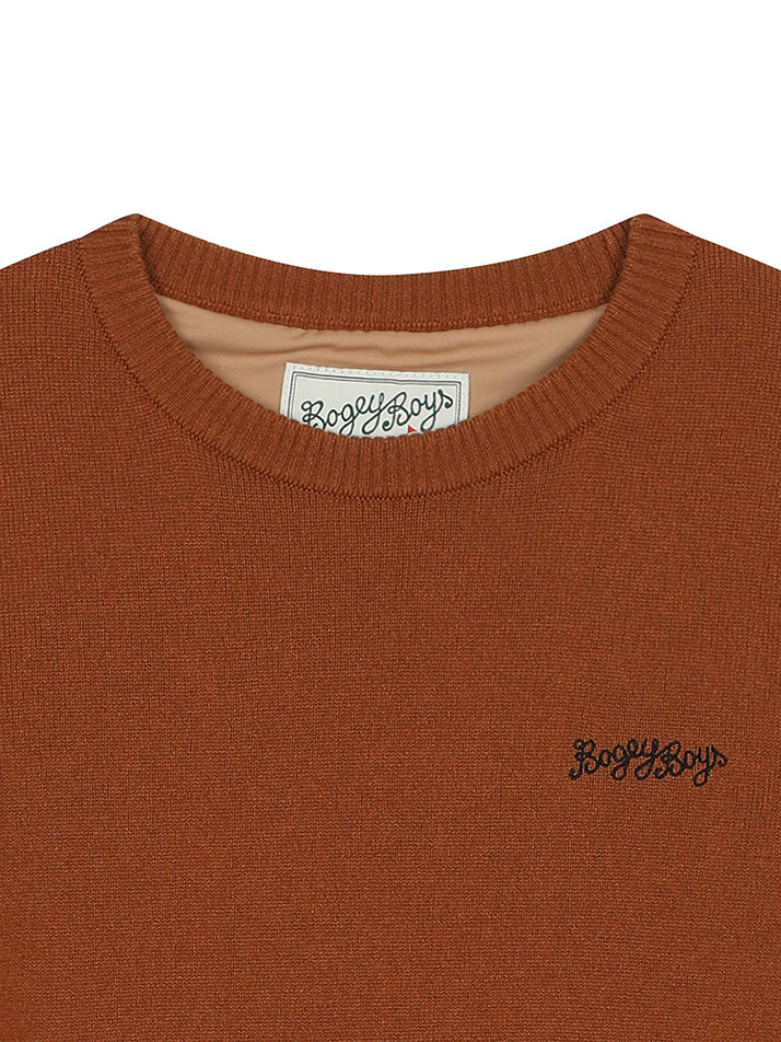 BB HERITAGE UNISEX CASHMERE KNIT_BROWN