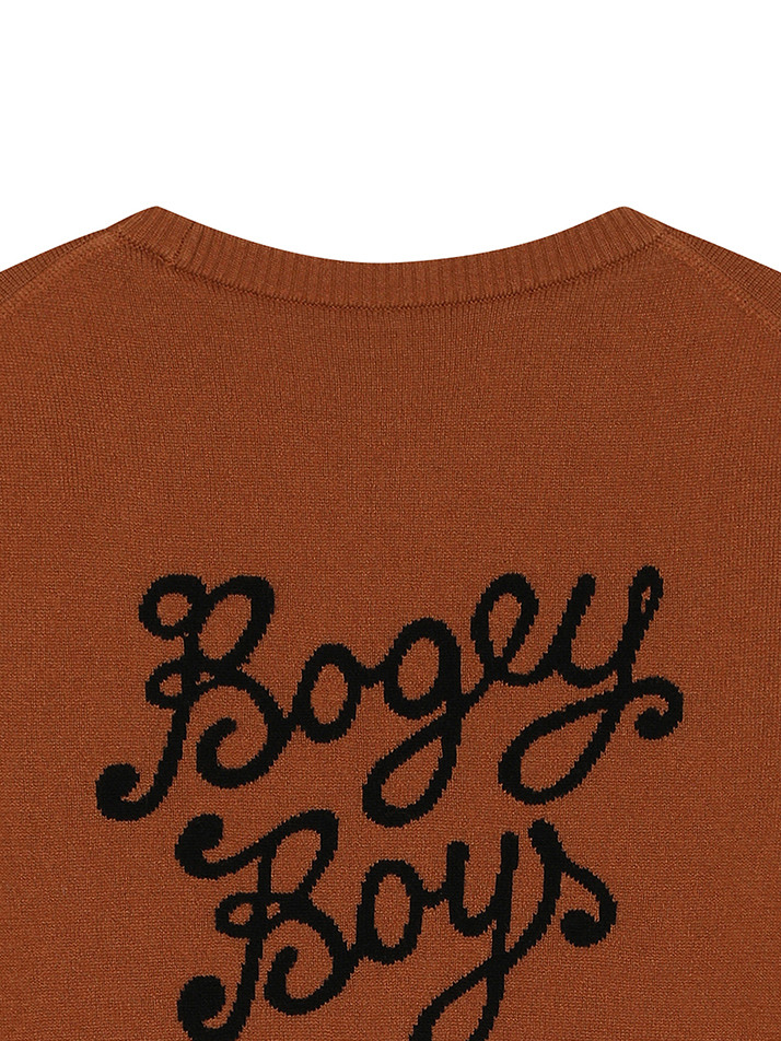 BB HERITAGE UNISEX CASHMERE KNIT_BROWN