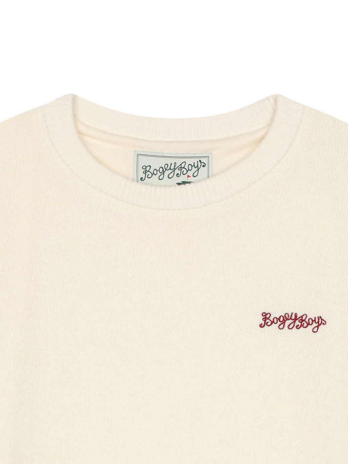 BB HERITAGE UNISEX CASHMERE KNIT_IVORY