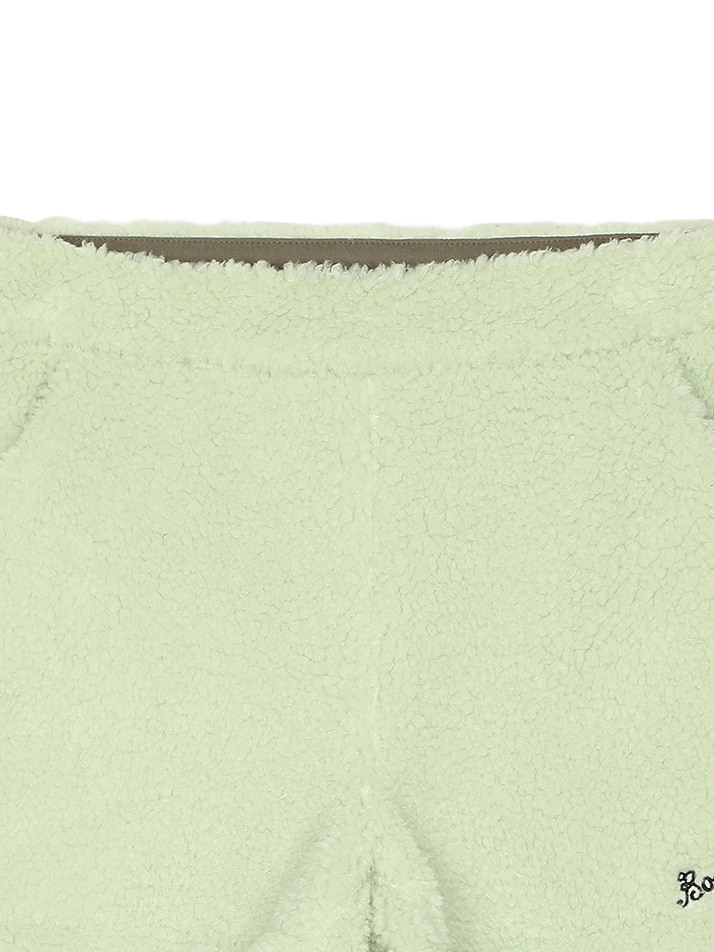BB WOMEN EASY WAIST TEDDY SHORTS_LIME