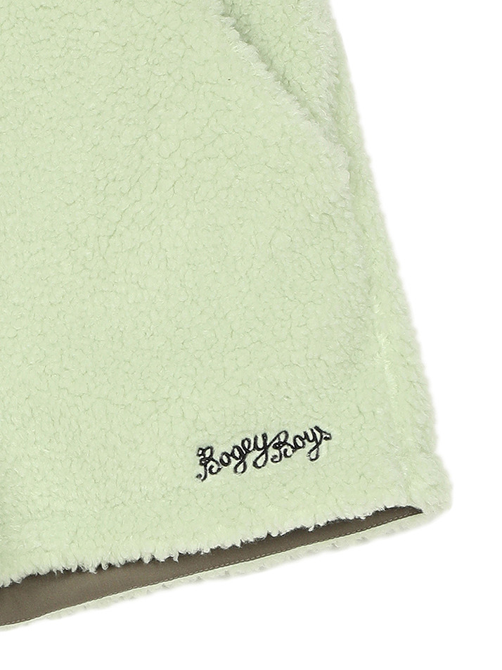 BB WOMEN EASY WAIST TEDDY SHORTS_LIME