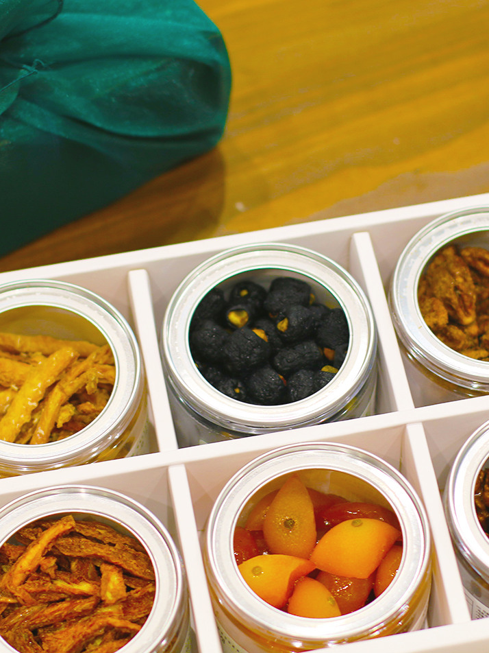 [달빛채운8-1] 호두 피칸 도라지 정과 상견례 명절선물 세트 캔시머 6구