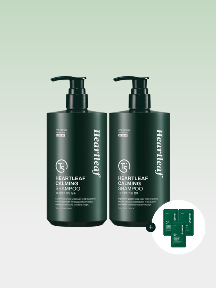 TS 어성초카밍 샴푸 500g*2개+어성초카밍샴푸 6g*3개