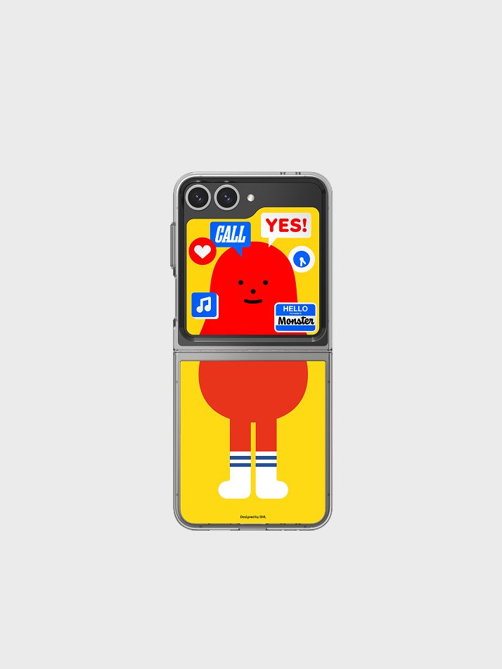 스티키몬스터랩 레드몬 플립수트 카드 for Galaxy Z Flip5, 6